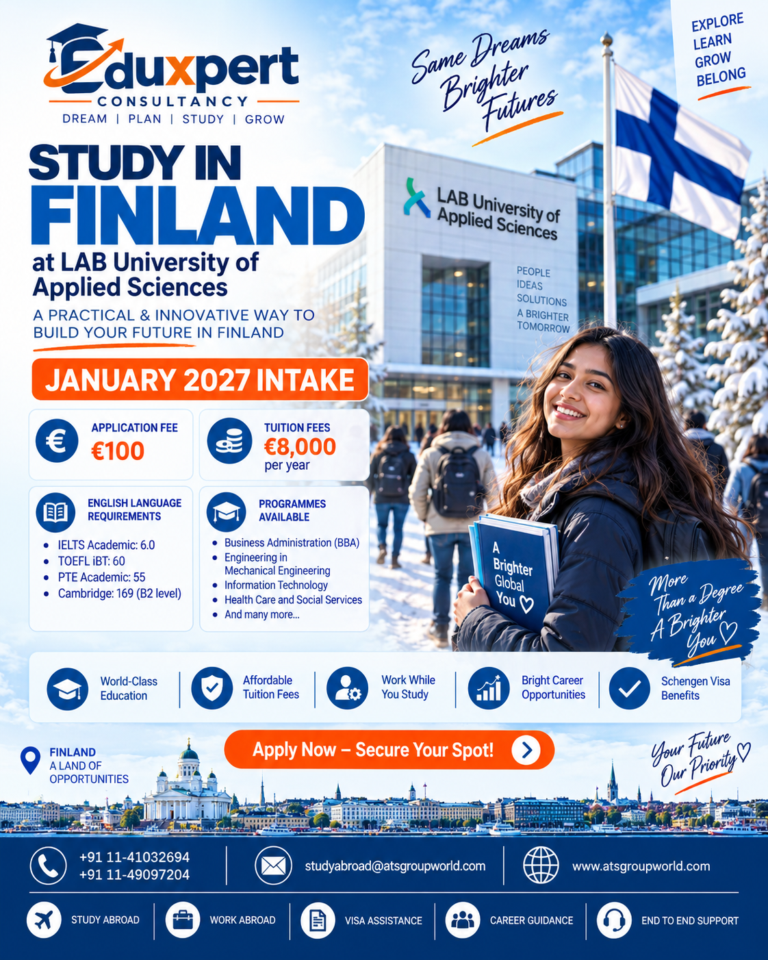 LAB University of Applied Sciences — January 2027 intake